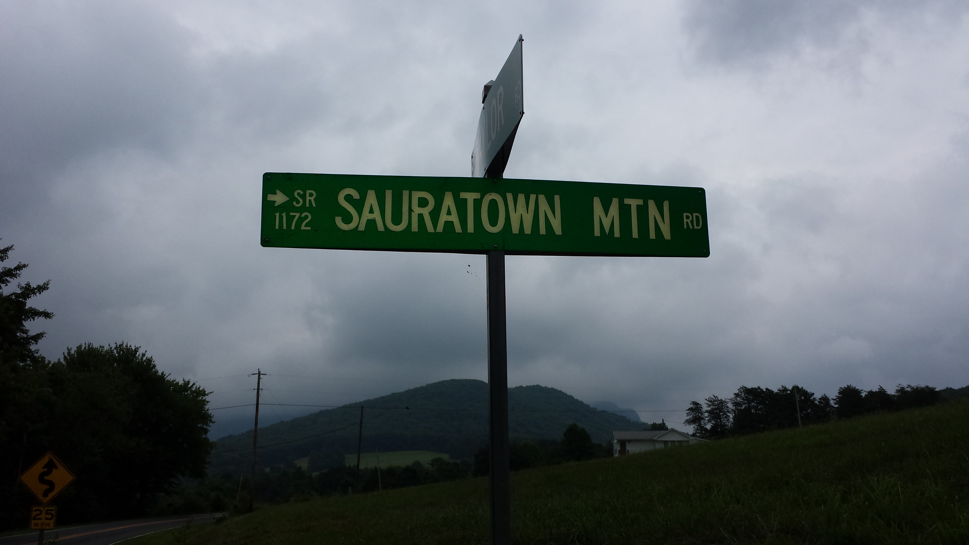 The base of the climb up Sauratown